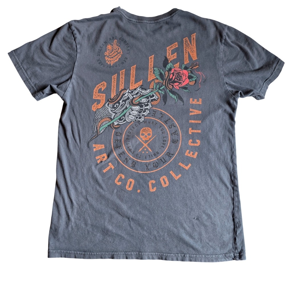 Sullen Art Collective Graphic Tee Shirt Medium Defend Your Castle  Distressed